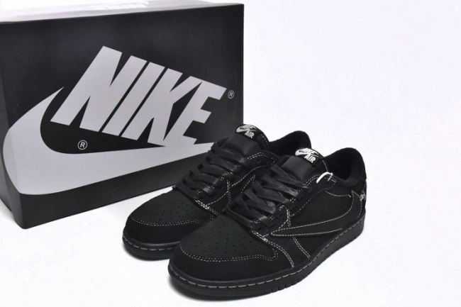 Bmlin shoes Scott Low Black Travis DM7866-001 OG x Air Jordan 1 Phantom 0806
